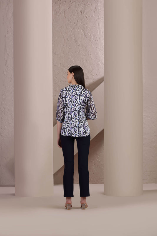 Midnight Swirl Top - BohoMira