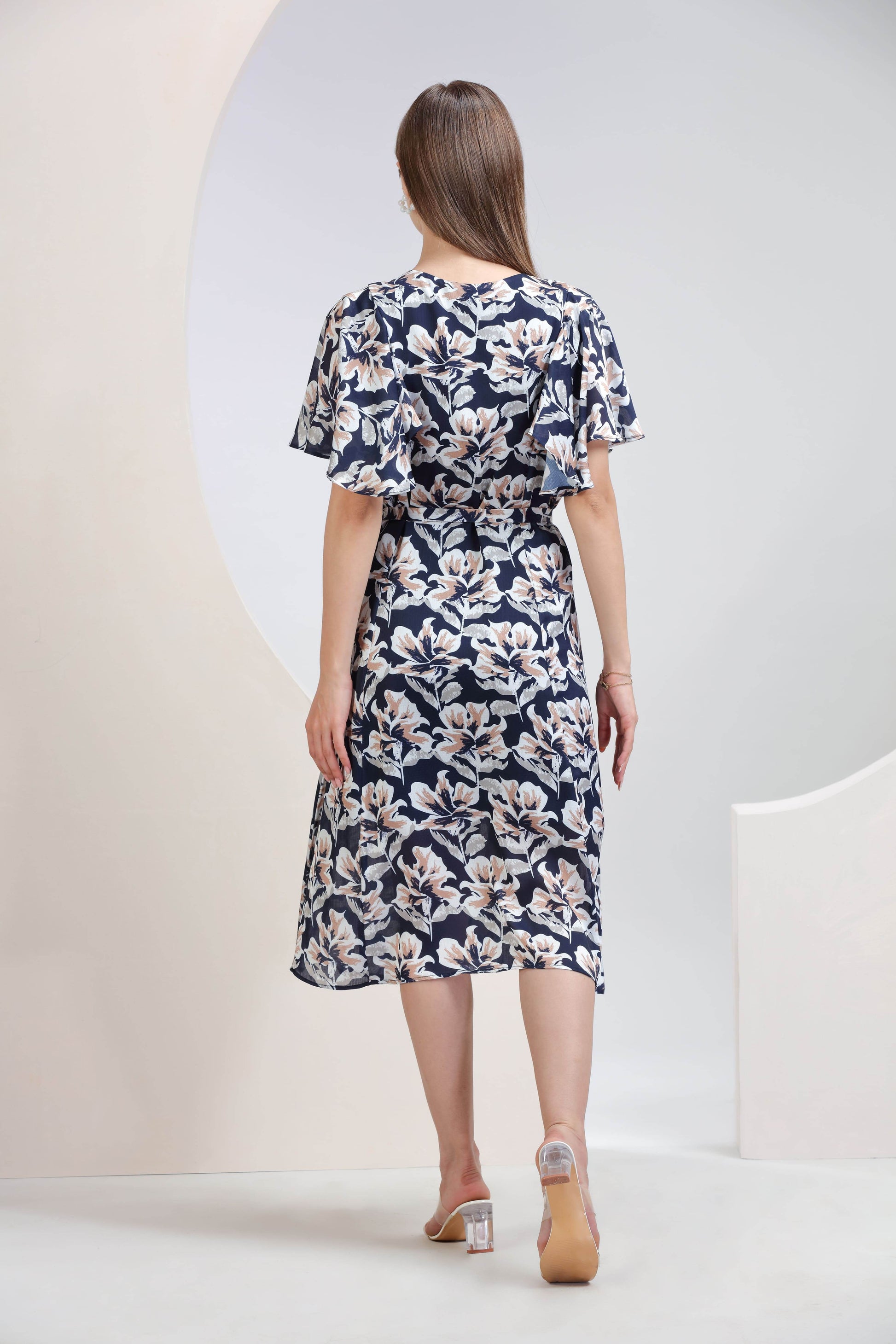 Navy Blossom Whisper - BohoMira