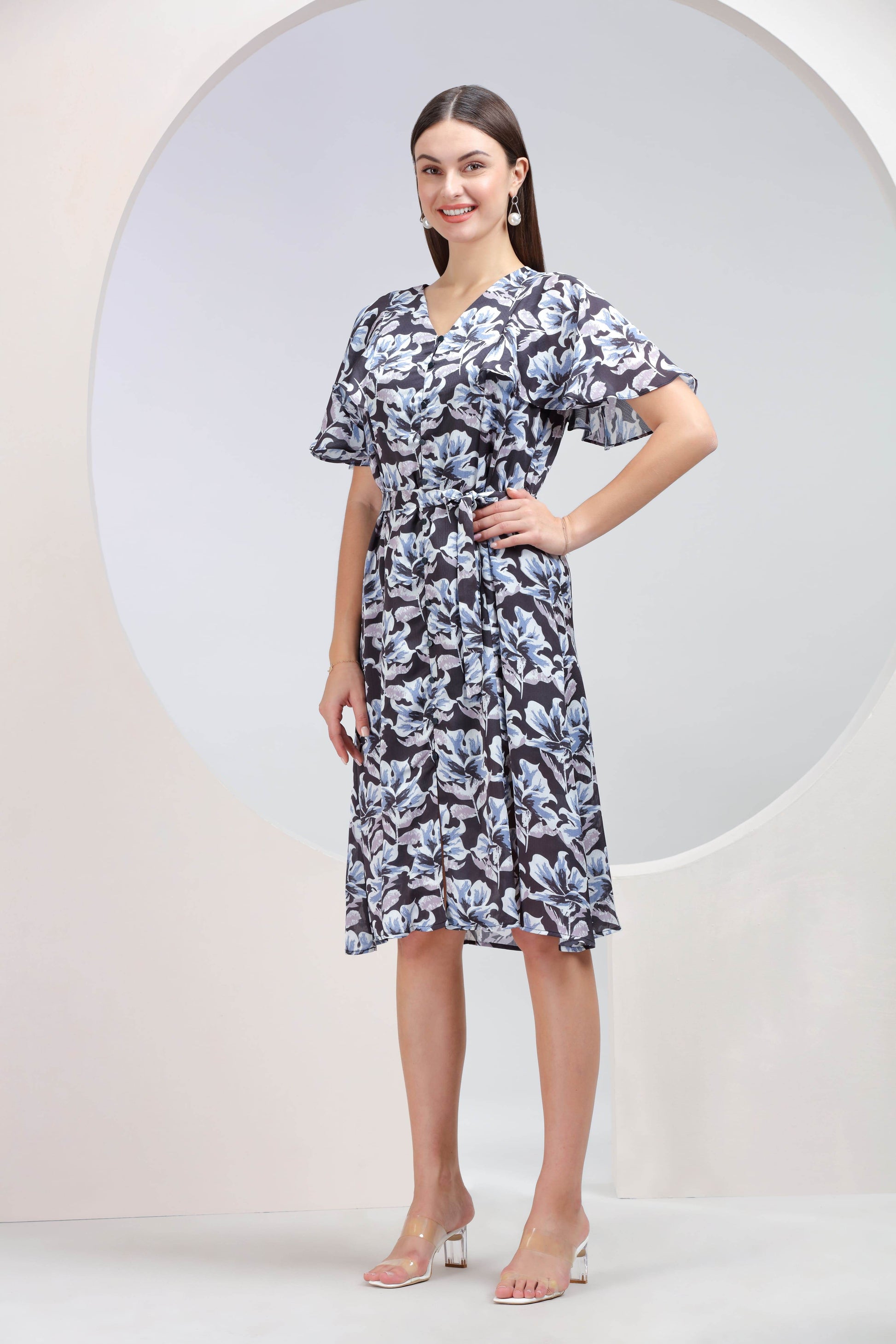 Navy Blossom Whisper - BohoMira