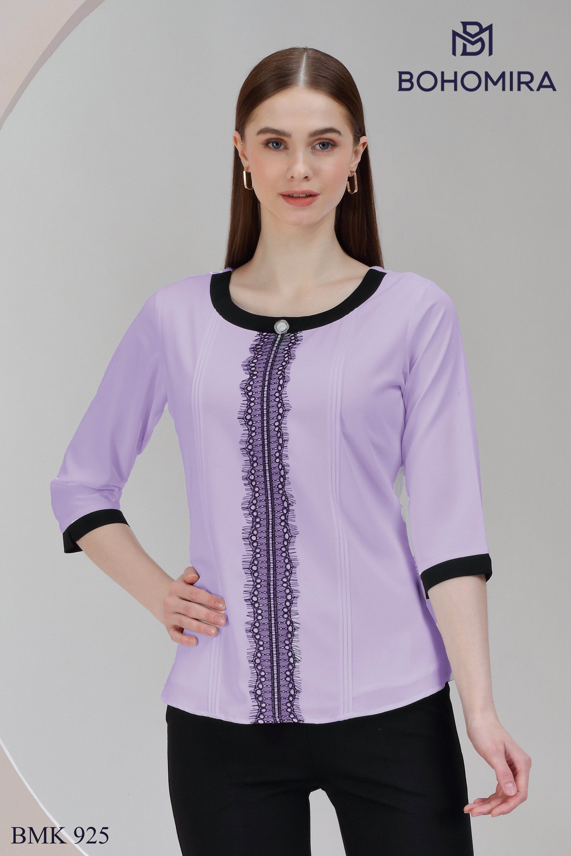 Monochrome Majesty Top - BohoMira