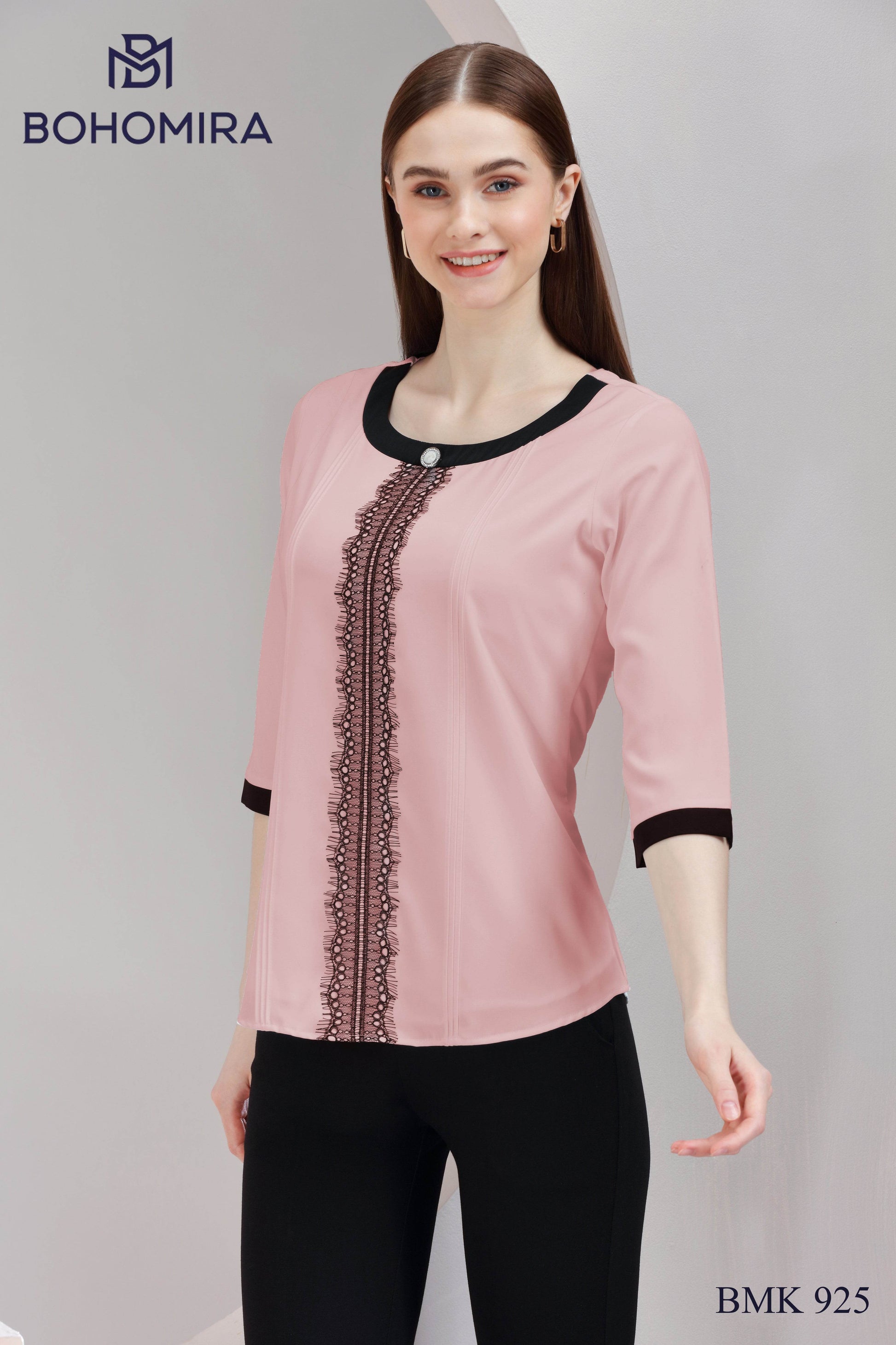 Monochrome Majesty Top - BohoMira