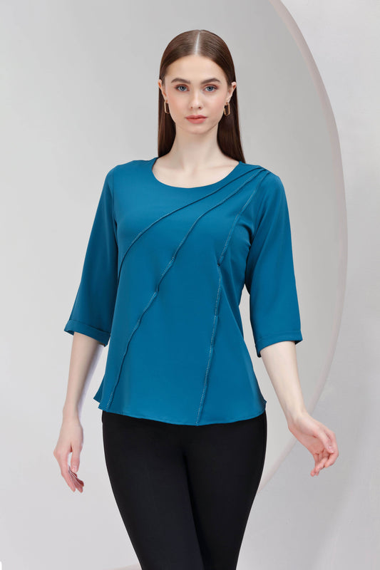 Crimson Beam Top - BohoMira