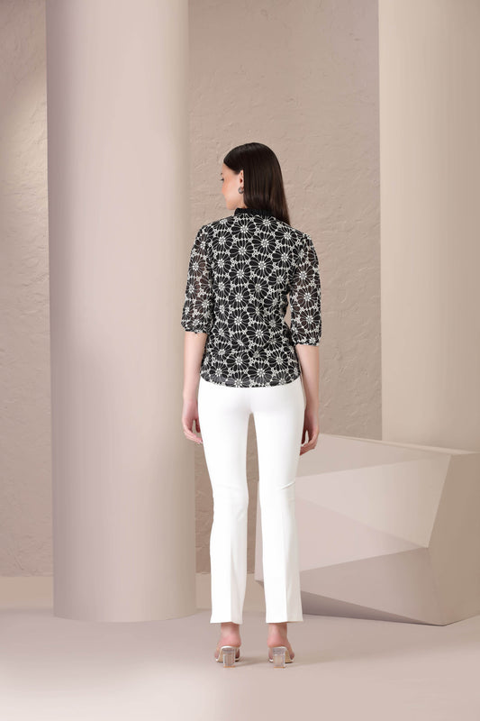 Noir Daisy Top - BohoMira