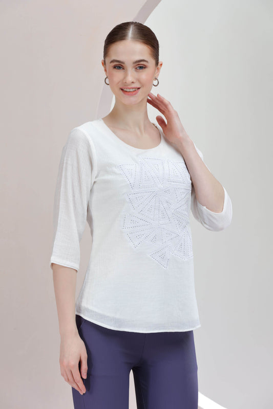 Serene Stitch Top