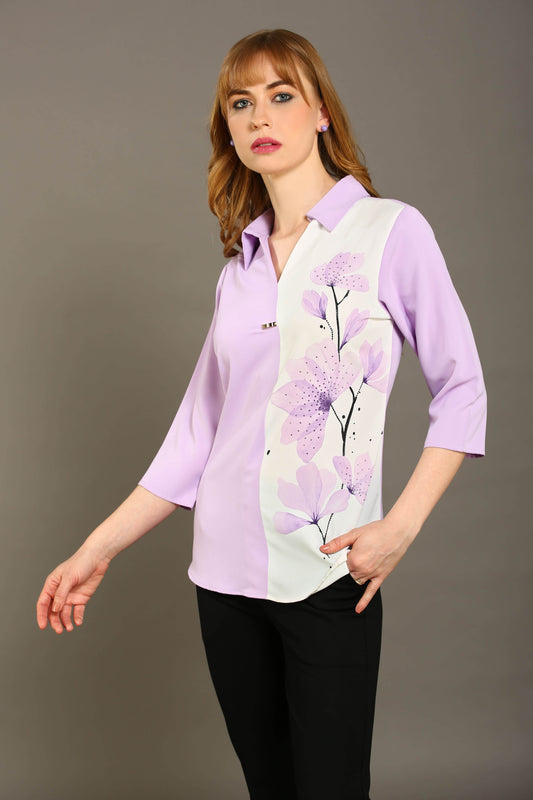 Lavender Bloom Top - BohoMira