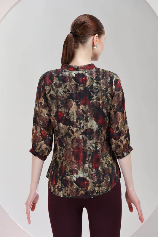 Crimson Petal Top - BohoMira