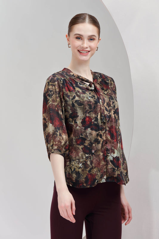 Crimson Petal Top - BohoMira