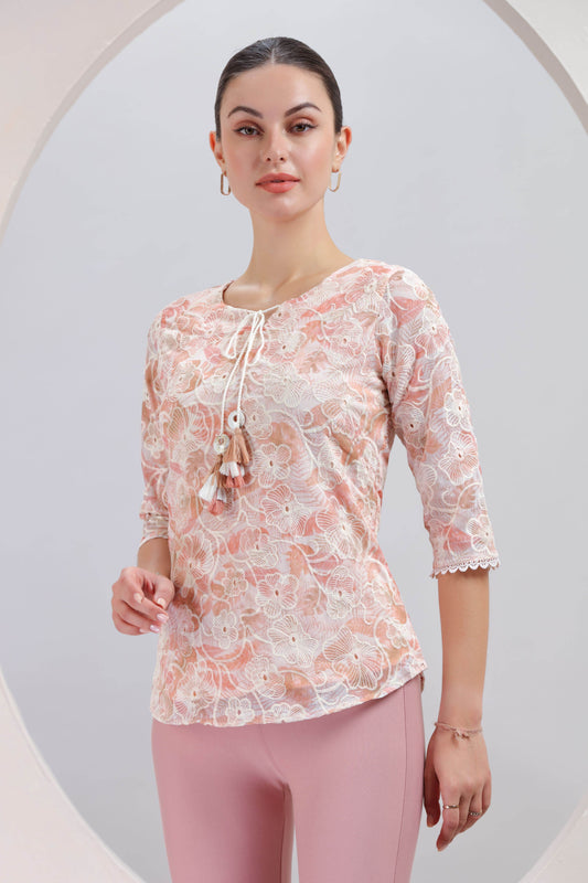 Pastel Flora Tassel Top - BohoMira
