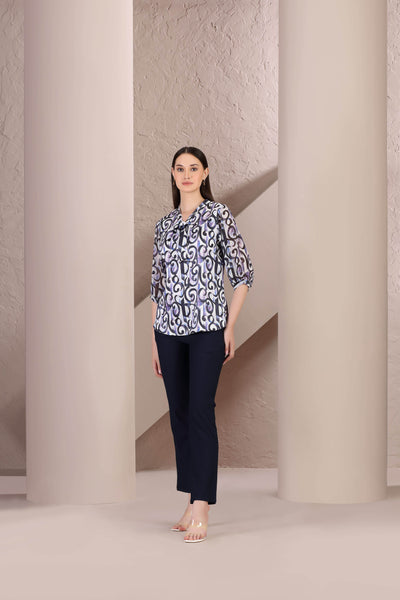 Midnight Swirl Top