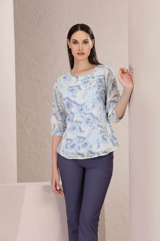 Frost Bloom Top - BohoMira