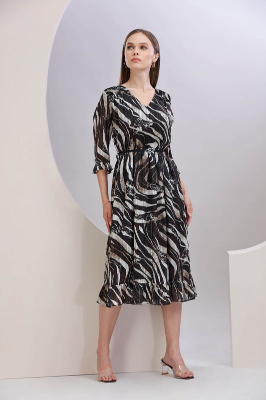 Noir Safari Dress - BohoMira