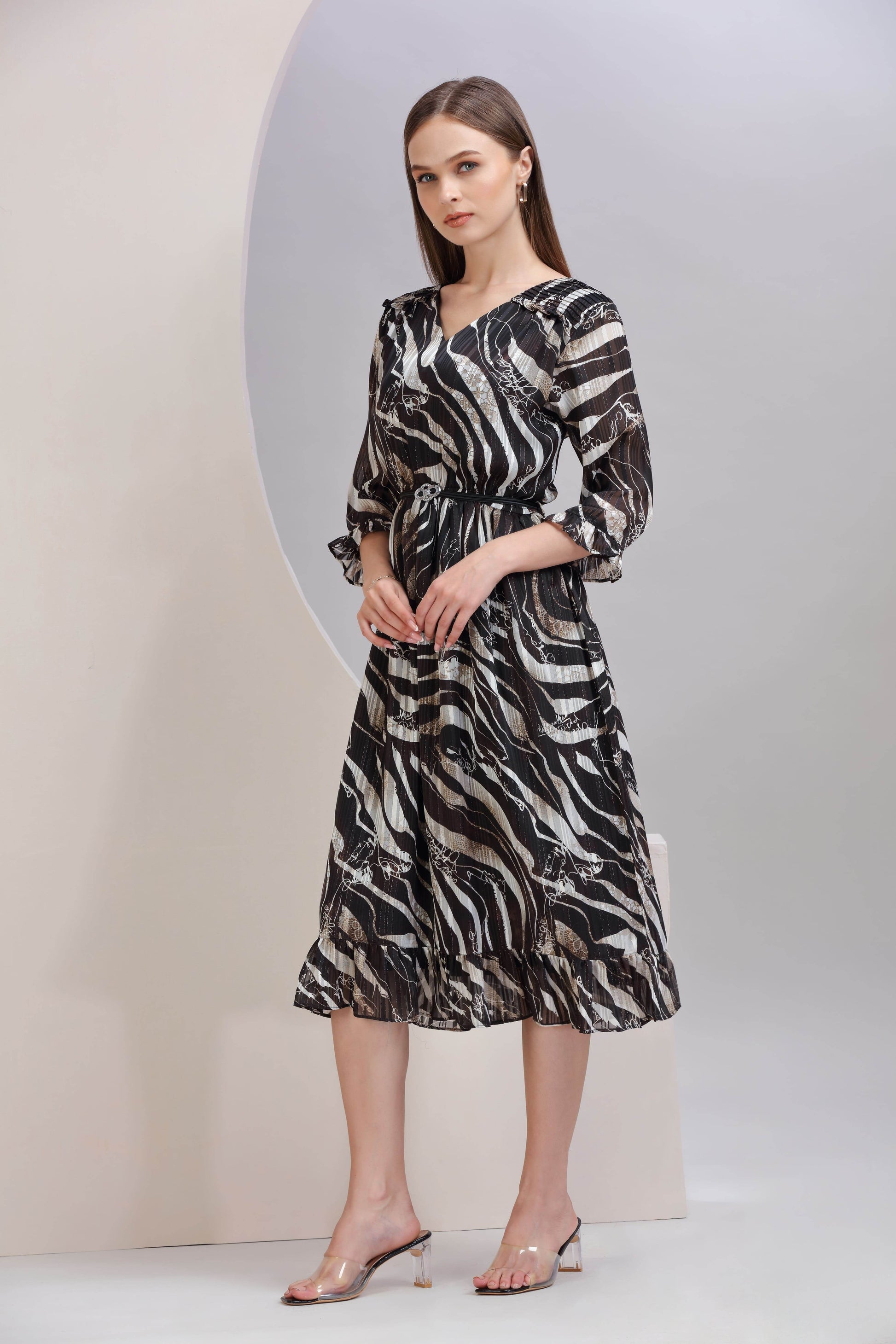 Noir Safari Dress - BohoMira