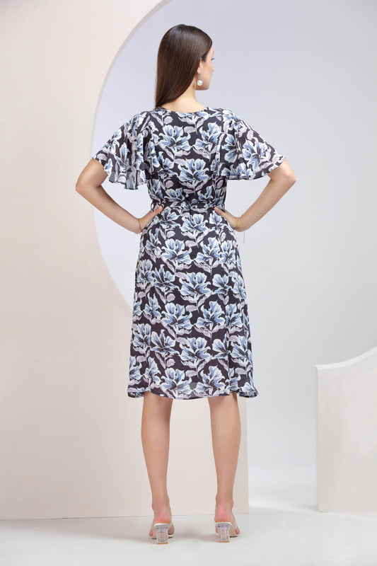 Navy Blossom Whisper - BohoMira