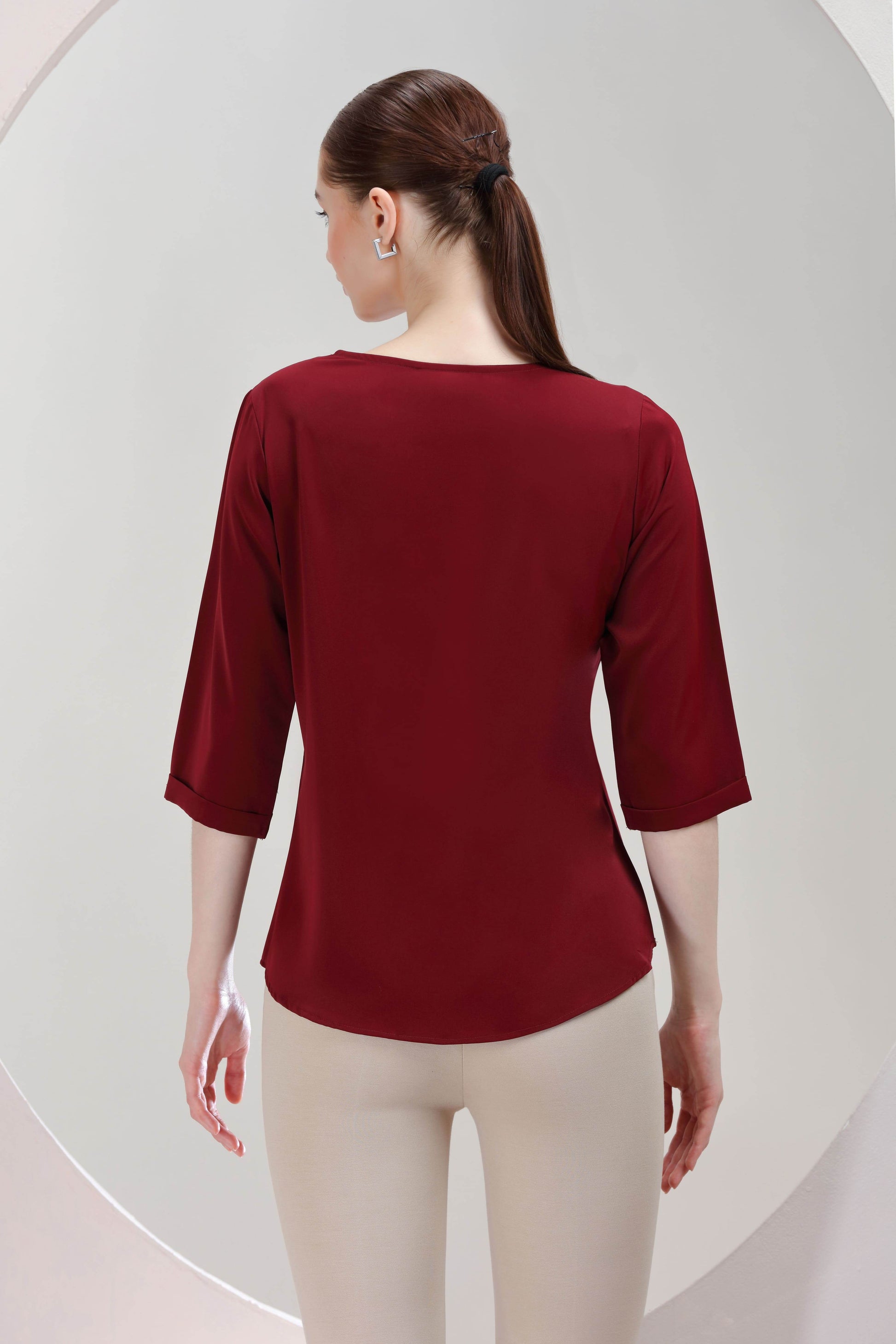 Crimson Beam Top - BohoMira