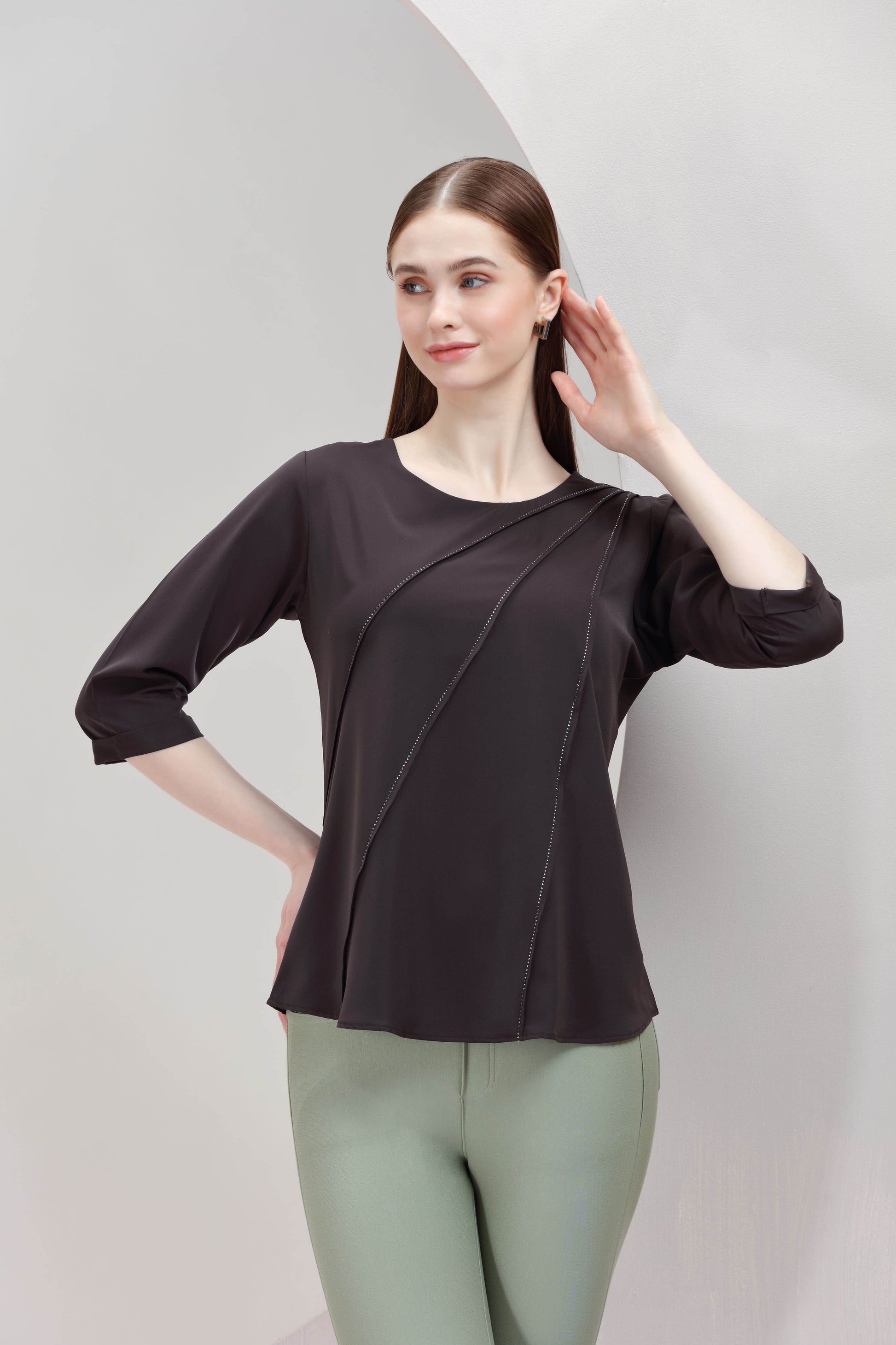 Crimson Beam Top - BohoMira