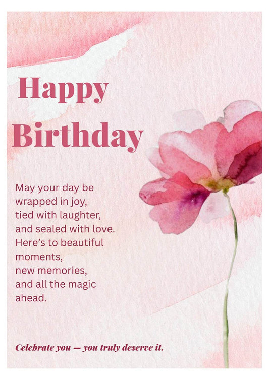 Happy Birthday Gift Card - BohoMira