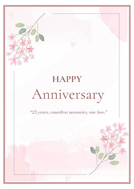 Happy Anniversary Gift Card (Copy) - BohoMira